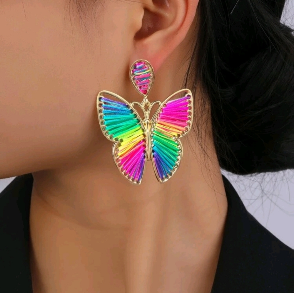 Beautiful butterfly earrings